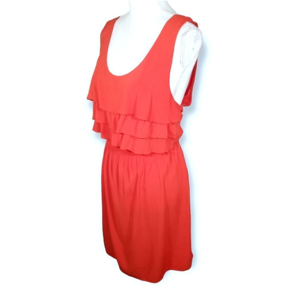 XHILARATION ORANGE RUFFLE TOP DRESS SZ.XXL GUC - Picture 4 of 10